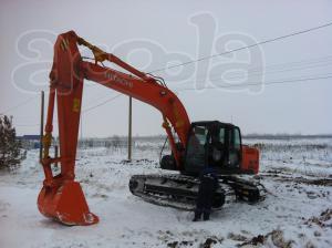 Экскаватор, рытьё котлованов и траншей, чистка каналов, прудов и другие работы